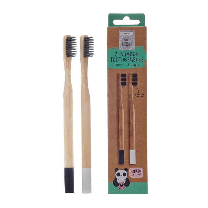 Eco Full Circle Beauty Set of 2 Bamboo Toothbrushes